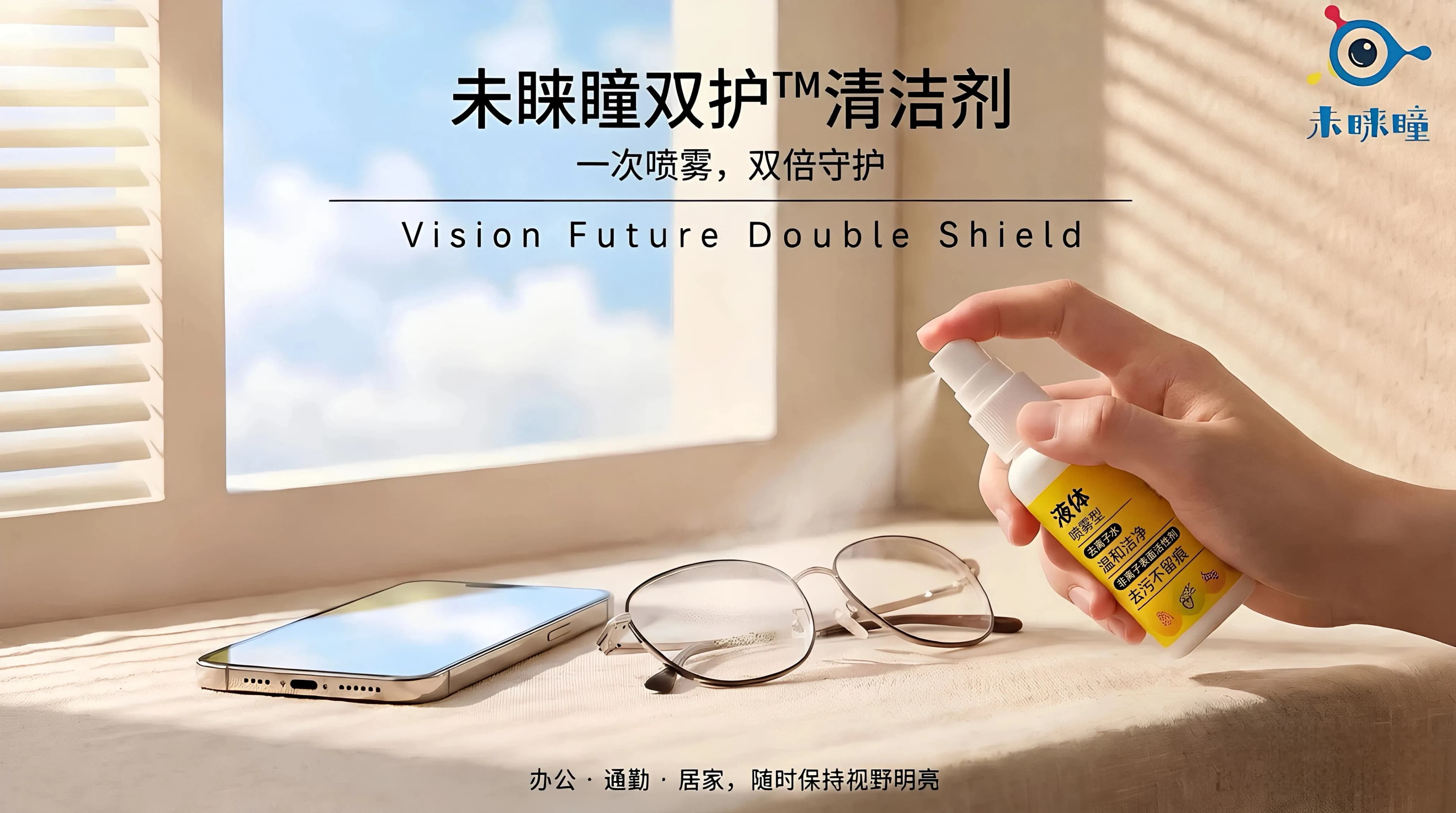 未睐瞳双护清洁剂使用场景